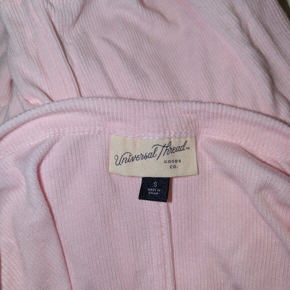 4/$16 ❇️ Universal Thread Pink Ribbed Long Sleeve Crop Top - Picture 3 of 4